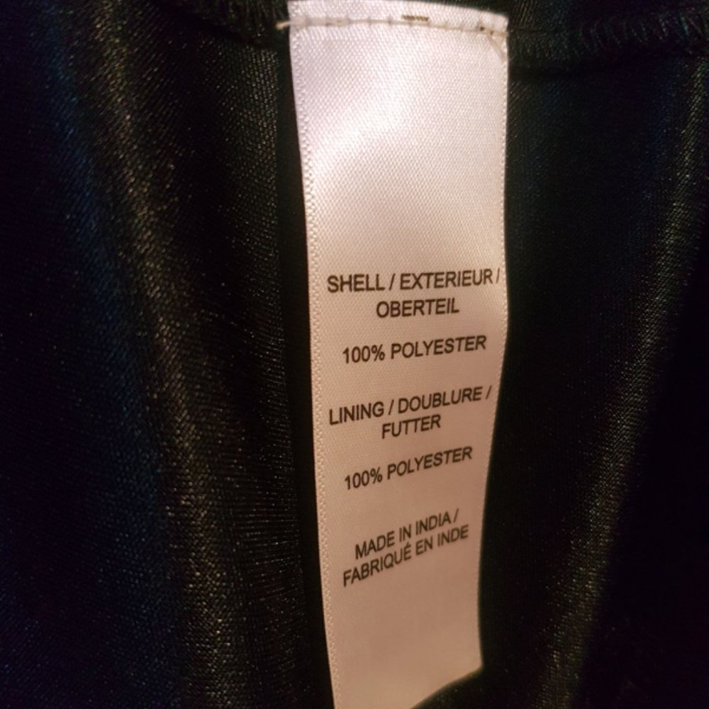 Anthropologie AIDAN MATTOX Navy Sheer Silver Sequin Maxi Gown 6 - Picture 11 of 11